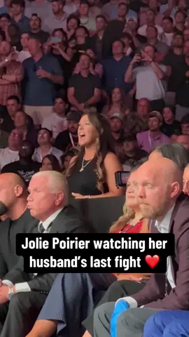 A post by @espnmma on TikTok caption: #UFC #mma #ufc318 #dustinpoirier #wife 