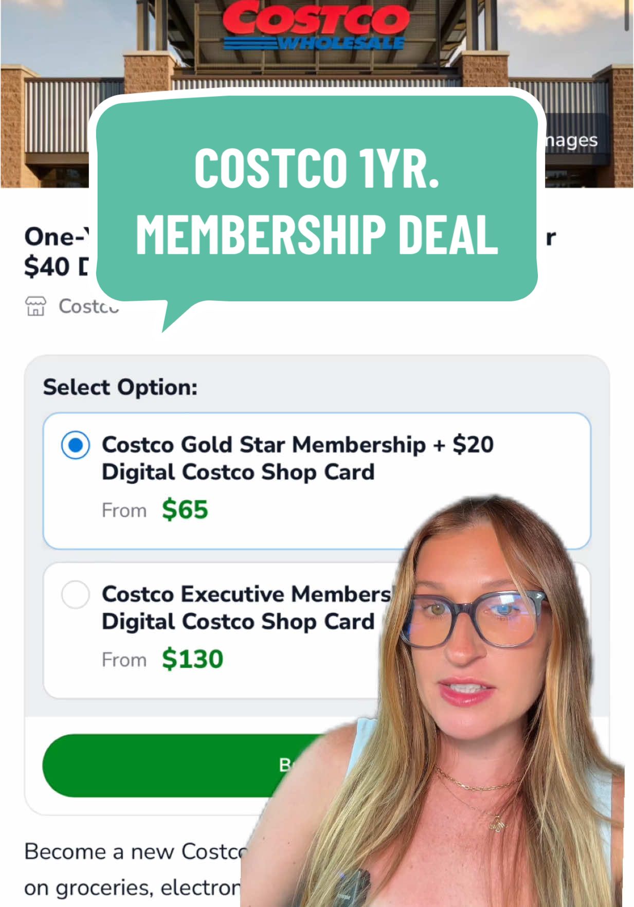 A post by @savingwithshayna on TikTok caption: RUNN!! Go score your @Costco Wholesale 1yr. membership now before they are gone!! It never lasts long!! #costco #costcofinds #costcoguys #costcohaul #costcobuys #costcodeals #costcomusthaves #costcoguide #savingmoney #deals #dealhunters #savingwithshayna 