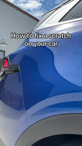 A post by @nikolaiiaksenov on TikTok caption: How to fix a scratch on your car! Easy DIY and saves you money #CarRepair #TikTokAutoCampaign