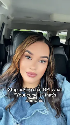 A post by @itsangiiem on TikTok caption: ChatGPT is not a person, not a spirit, and not a prophet. It’s an AI language model created by humans trained to process and generate words based on patterns in text. It does not have a soul, a spirit, or divine insight. It can’t break a curse, speak destiny, or give you spiritual identity. That role belongs to Jesus Christ alone. • #fyp #christiantiktok 