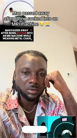 A post by @mcak80 on TikTok caption: Man passed away after being sucked into an MRI machine #passedaway #MRI #RIP #fyfy #fyf #following #breakingnews 