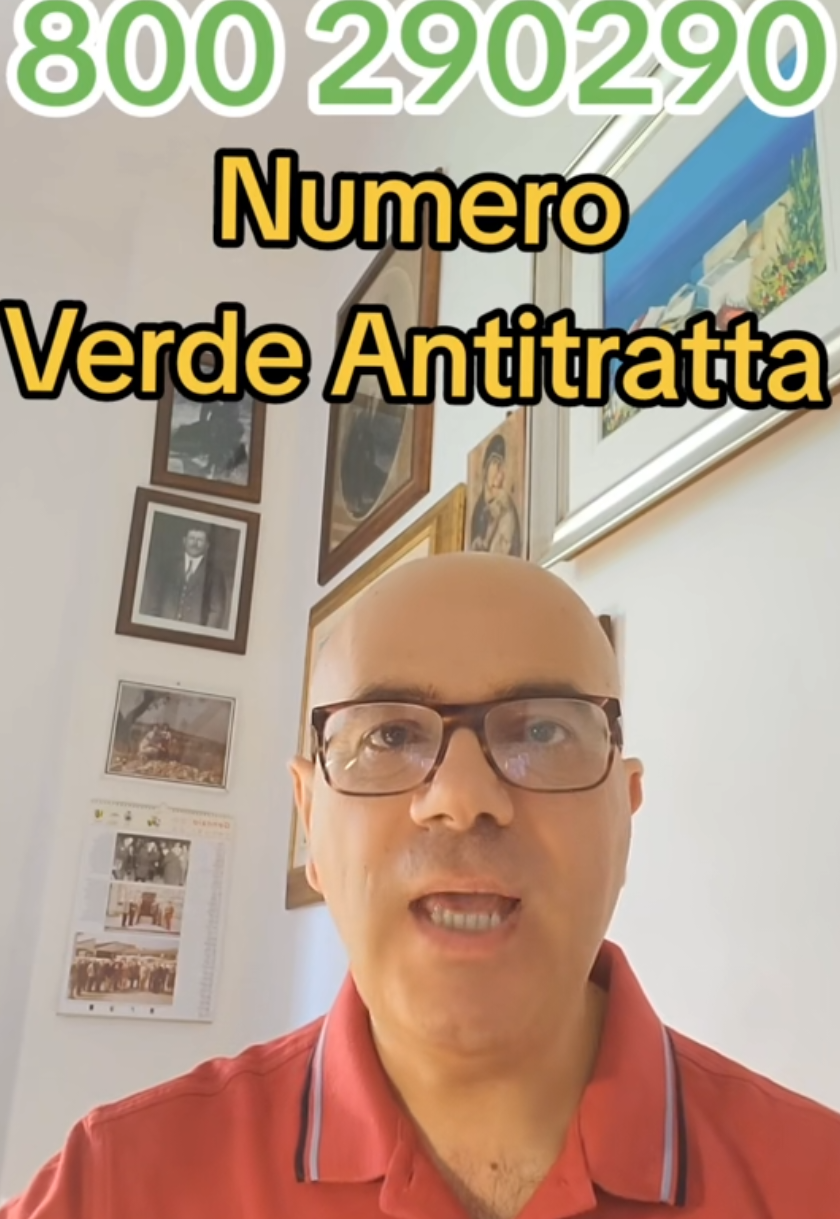 A post by @avv_antonello_damico on TikTok caption: Numero Verde Antitratta #antitratta #avvocatoantonellodamico #lawyerdamico #nigeria #accadeoggi 