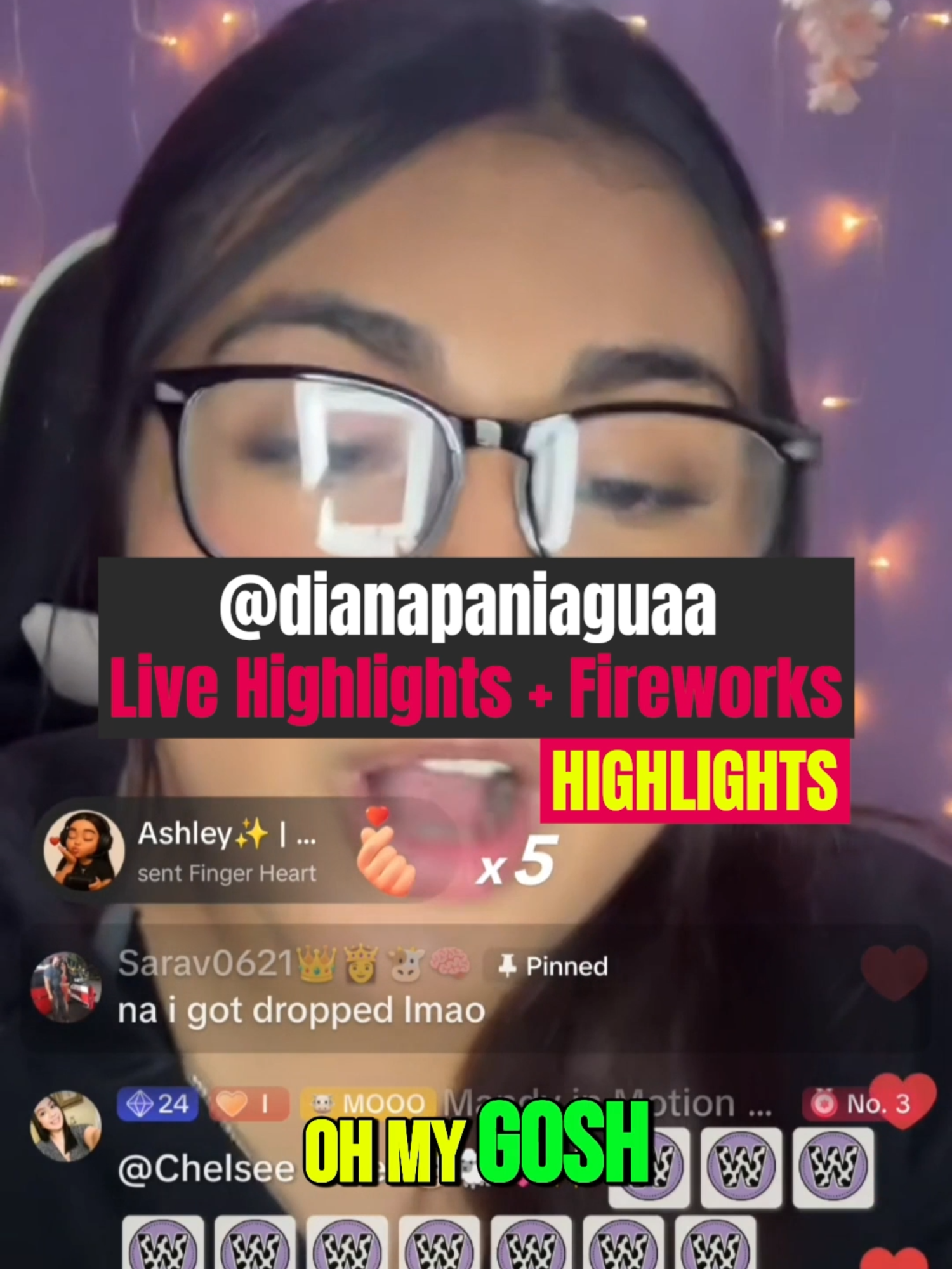 A post by @gravitasq on TikTok caption: @dianapaniaguaa Live Highlights and Fireworks gift #GravitasQ #tiktoklive #tiktokuk #tiktokus #tiktokaustralia #livemoment