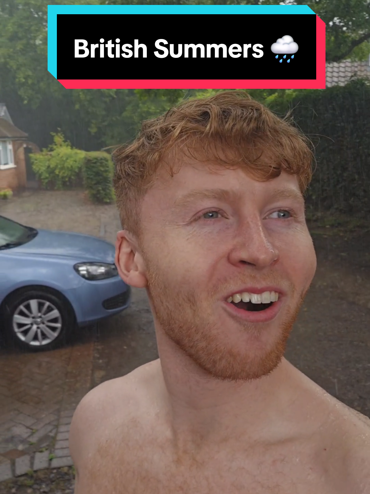 A post by @jjeverettrose on TikTok caption: British summers 🌧️ #fyp #foryou #relate #Summer #rain #britain 