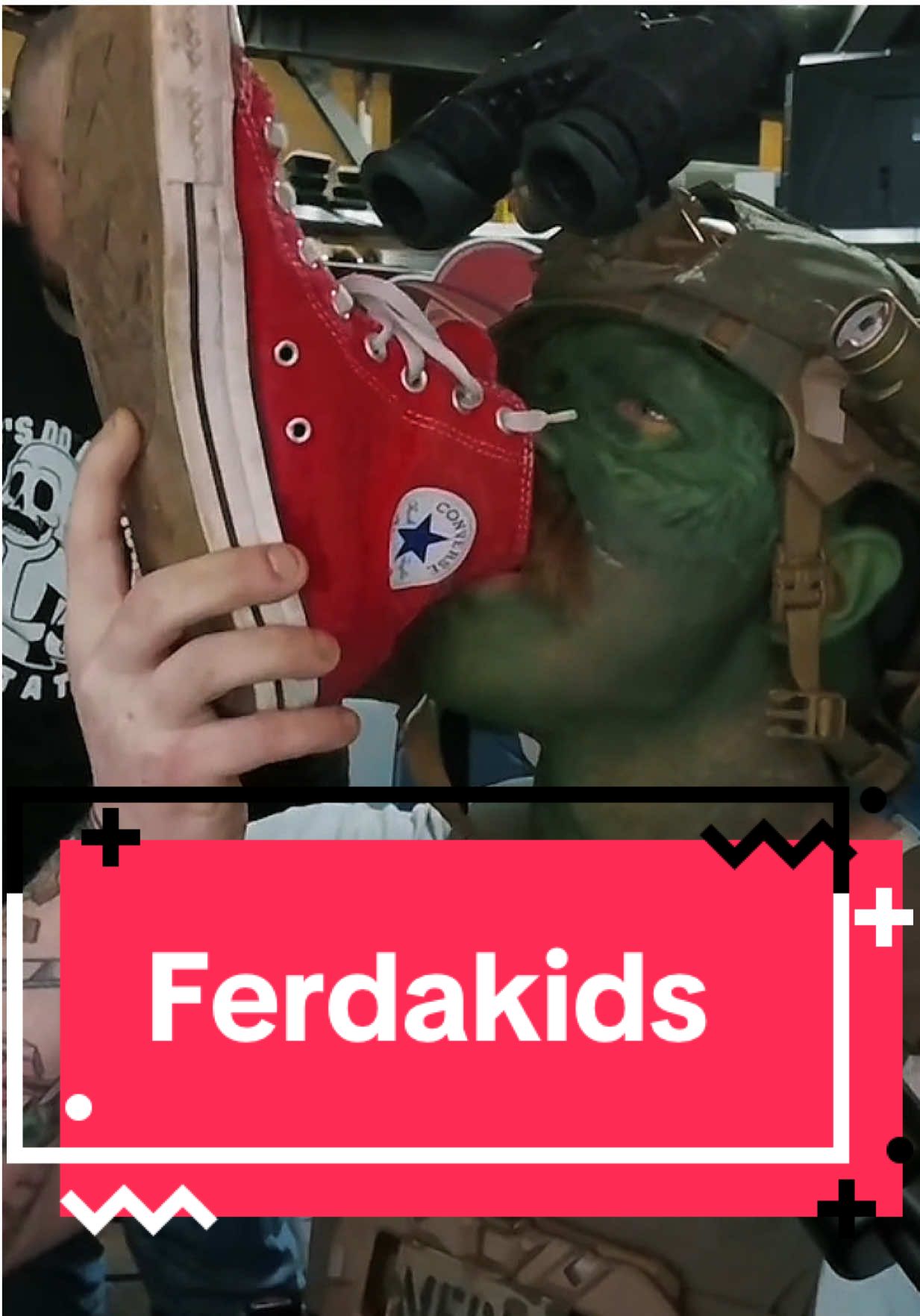 A post by @scotty.k.fitness on TikTok caption: Why’s is spicy 🌶️ #shoey #charity #forthekids #ferdakids #oldgreg #green #chucks #converse #ryse #sunny #sun #gross #why #nothanks #hope #fallout #radiation #nasty #spicy #proud 