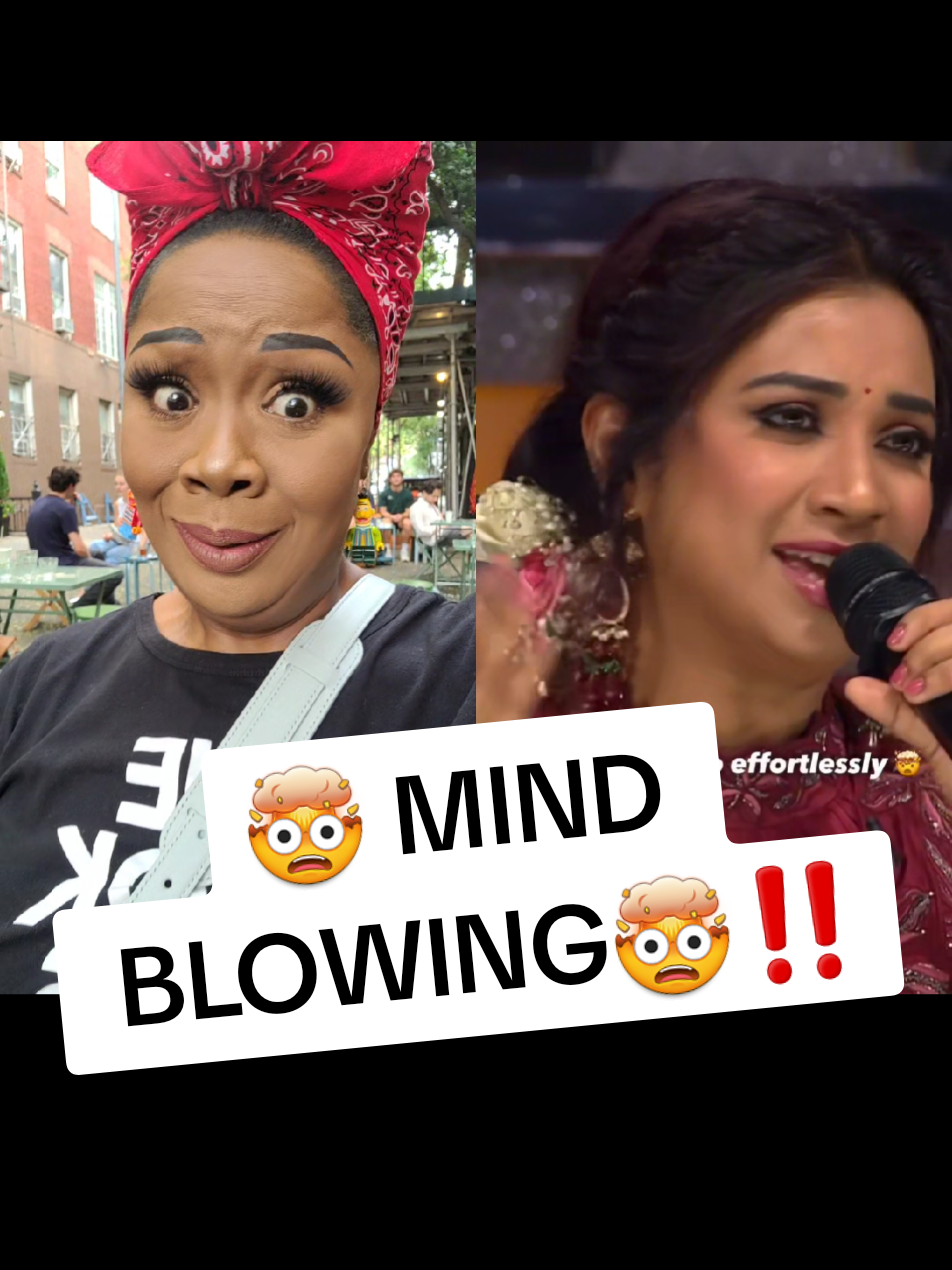 A post by @cherylporterdiva on TikTok caption: #duet with @shreya ghoshal stan #gharmorepardeshiya #Indian #carnatic #singing fyp