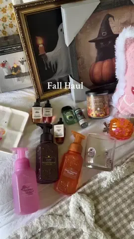 A post by @drea_perez11 on TikTok caption: Fall/Halloween things I’ve bought so far 🧡 yes I know it’s early but if I don’t buy something I like now I feel like I’m never going to find it again 🥲 #fall #falldecor #fallvibes #Halloween #halloweendecor #fallhaul #halloweenhaul @HomeGoods @Bath & Body Works @Marshalls  @Michaels Stores 