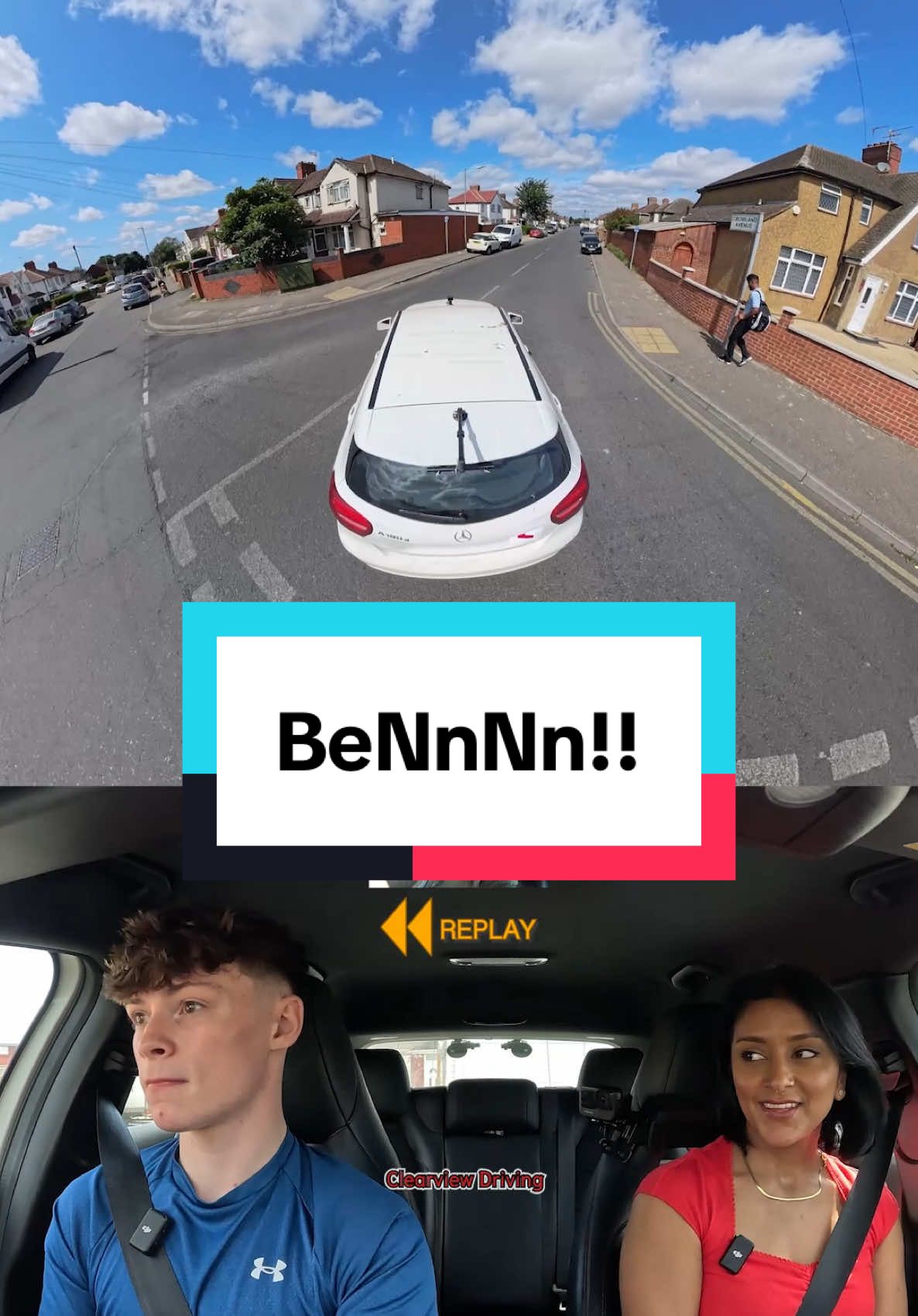 A post by @clearviewdriving on TikTok caption: BEN!! 😭 #driving #car #learn #howto #pass #london #teacher #fyp #drive #manual #fail 