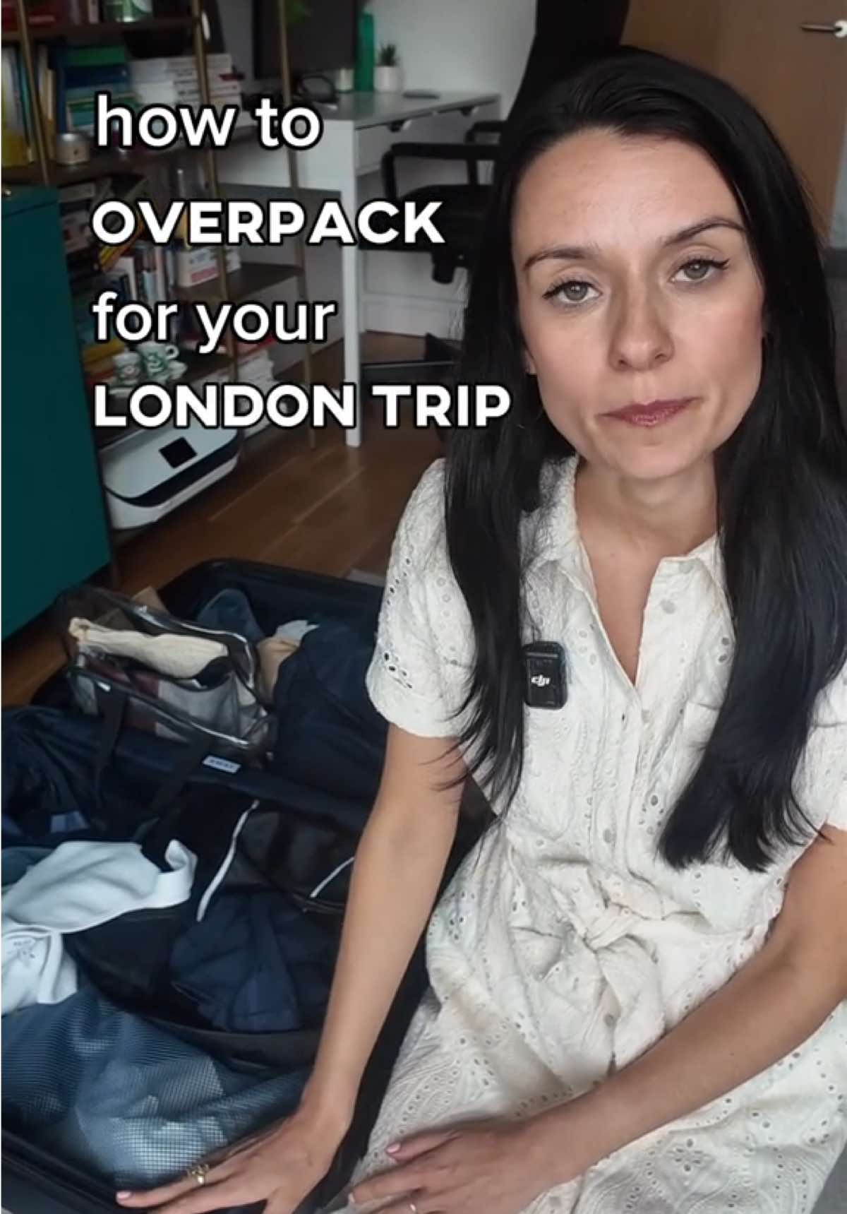 A post by @loveandlondon on TikTok caption: How to overpack for your London trip 🧳 For actually good packing advice… WE’VE MADE YOUR PACKING PLAN FOR YOU ✨ With our London Packing Guide, you’ll: ✅ Know what kind of weather to expect for your trip and how to pack for it ✅ Get recommendations for Londoner-approved clothing that helps you avoid looking like a tourist (and being a target for pickpockets) ✅ Find out what important paperwork and other items you CANNOT forget for a smooth, stress-free trip ✅ Pack quickly and efficiently in just a couple of hours with a pre-made list Want one? Just click the link in my bio. #londontrip #londonpacking #london #londontips