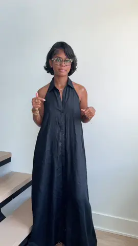 A post by @awilkyy on TikTok caption: Love a flowy dress on a hot day 🤭✨ 2731/069/800  #foryou #fyp #ootd #zaradress #blackgirltiktok #dressoutfit #simpleoutfit #outfitinspo 