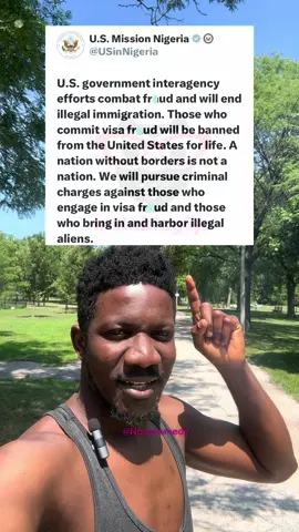 A post by @noxacomedy on TikTok caption: Yankee to give life time visa ban to visa applicants who do these… 