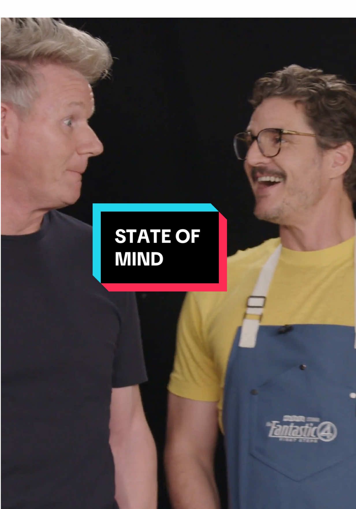 A post by @gordonramsayofficial on TikTok caption: Kitchen daddy meets internet daddy….something fantastic gets cooked up 🧂 All new #FantasticFour Scrambled is on my YouTube channel !