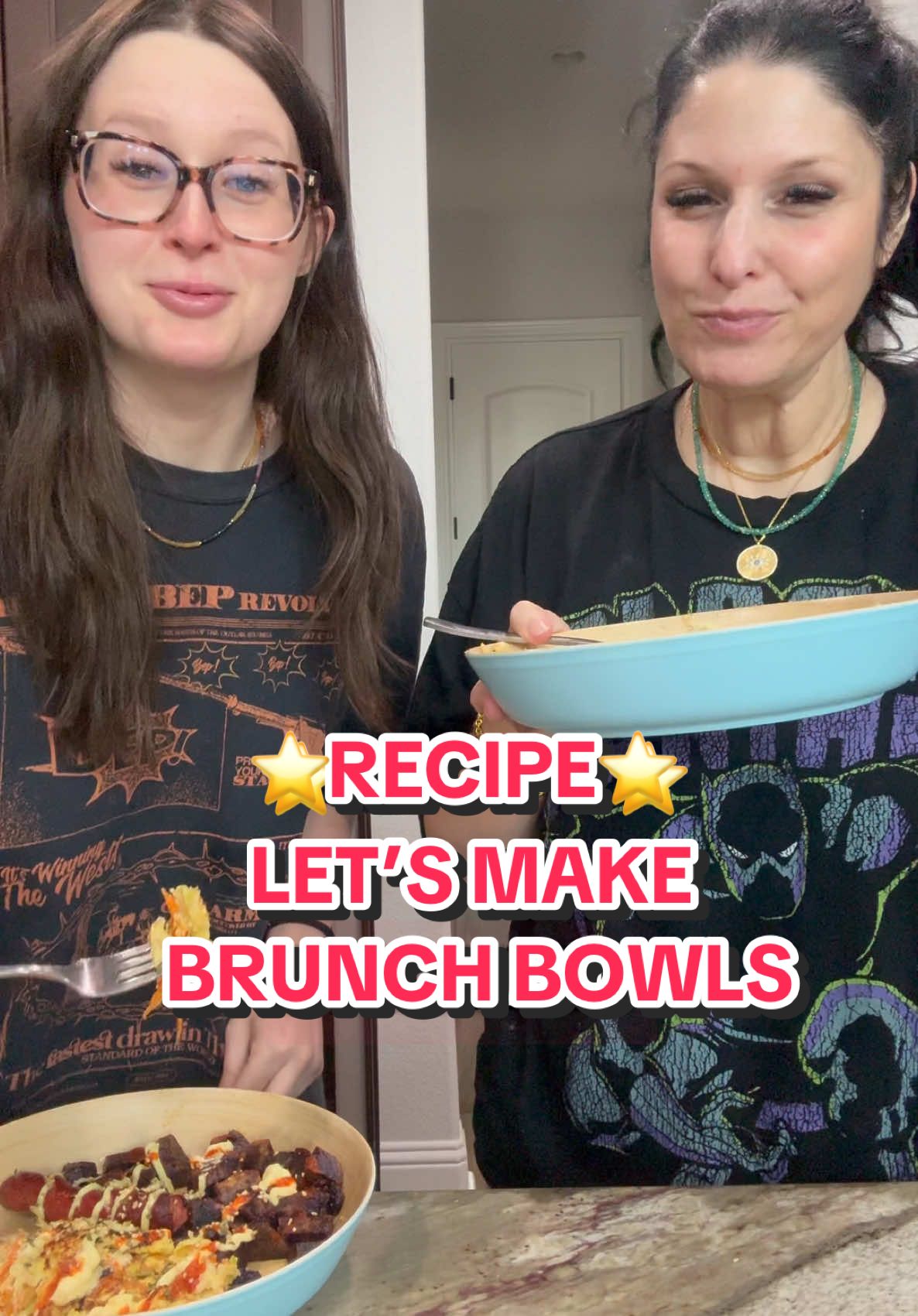 A post by @cookiterica on TikTok caption: ⭐️RECIPE⭐️ LET’S MAKE A BRUNCH BOWL #Brunch #breakfast #easyrecipe #caloriedeficit #protein #brunchbowl 