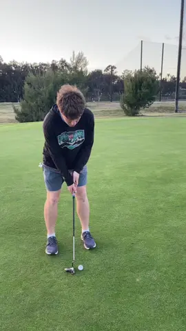 A post by @mulliganmaster on TikTok caption: Never a gimme over here #golf #golftok #fyp #putt #scottiescheffler 