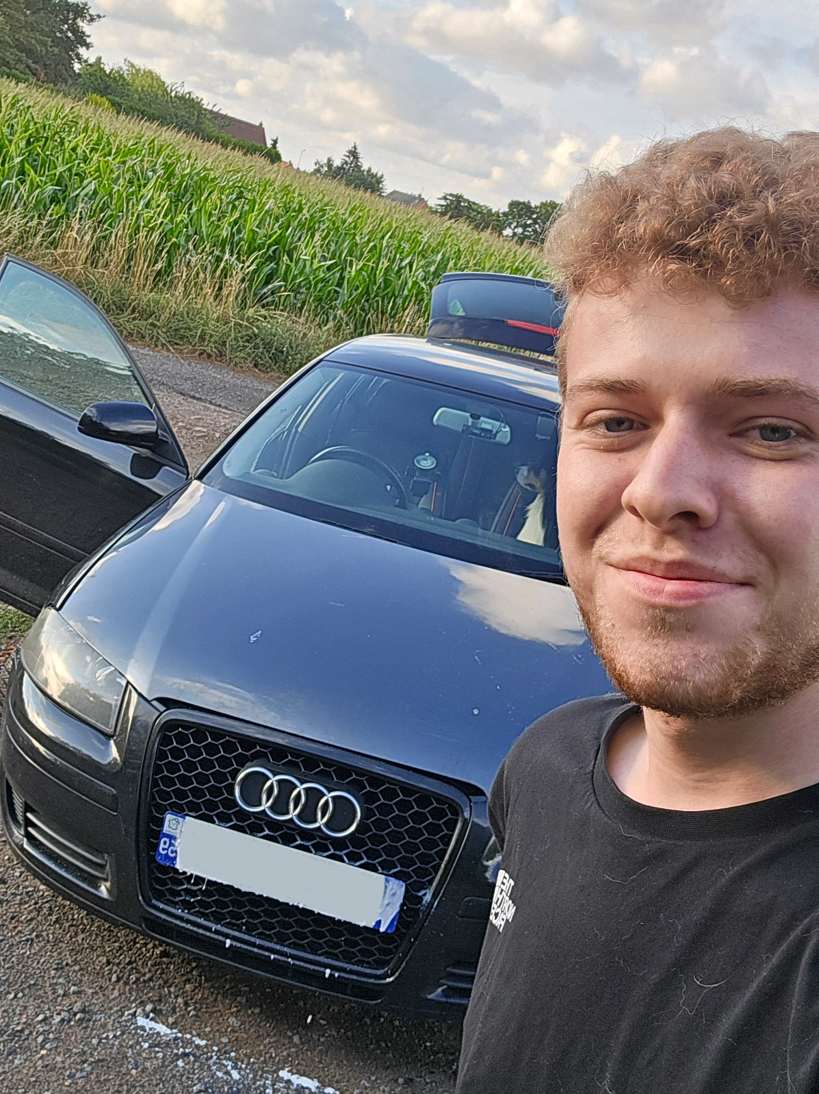 A post by @cseb_officiel on TikTok caption: J'ai enfinnnnn récupérer mon audi a3 après 1100€ de réparation dessus 😁👌  prêt a voir les améliorations sur l'auto ? 