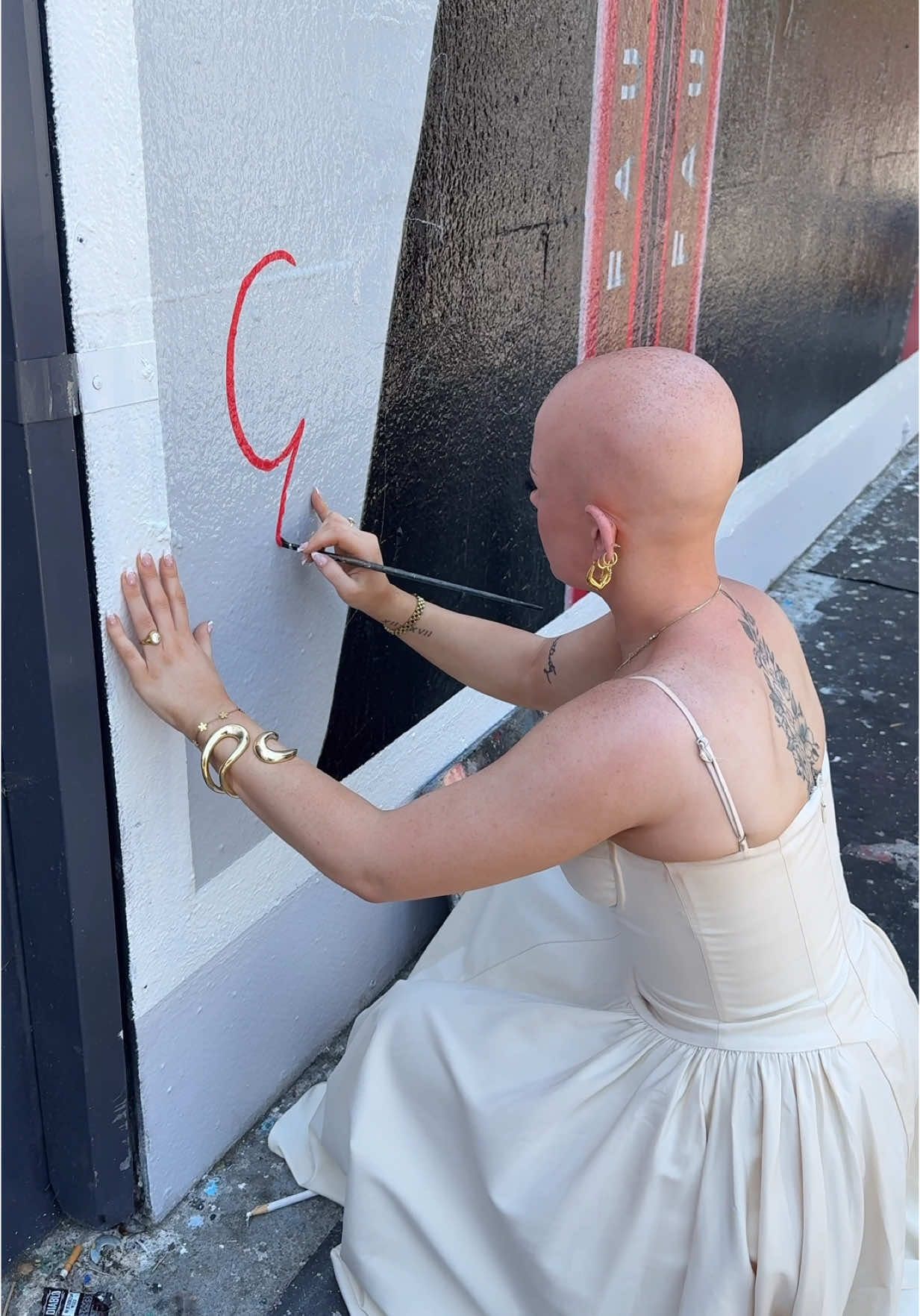 A post by @ on TikTok caption: Sorry last post about this… for now LOL!! Im just so happy 🥹😭❤️ @L’Oréal Paris  #eyebrows #alopecia #browpen #makeup 