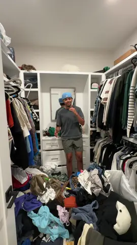 A post by @ on TikTok caption: My closest was so messy I had to do something about it😭🤣 #a1saud #fyp 