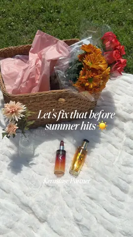 A post by @lexielearmann on TikTok caption: You neglected your hair all winter… but Kérastase got her right just in time for summer ☀️  I’ve been using the **8H Magic Night Serum** before bed to repair and soften, and the **Elixir Ultime Oil** in the morning for shine and heat protection—this duo has my hair feeling healthy, smooth, and summer-ready 💛 @Kérastase #KerastasePartner #KerastaseUSA