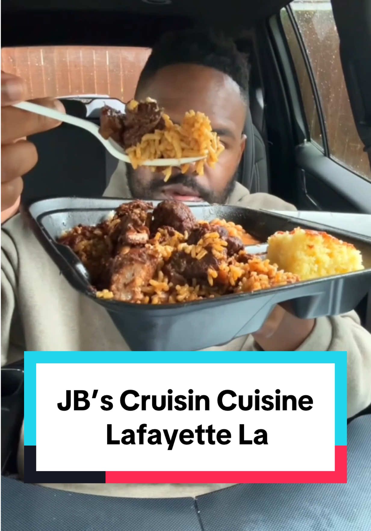 A post by @mr.chimetime on TikTok caption: He Called Me Out😳(Was it worth the hype😈🤬) @jbs_cruisin_cuisine #ncfoodie #foodreview #foodcritic #lafayettela #lafayettelouisiana 