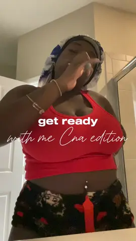 A post by @maakiva on TikTok caption: Get ready with me as 23 year old CNA 💕 #CapCut #cnalife #cna #grwmcna 