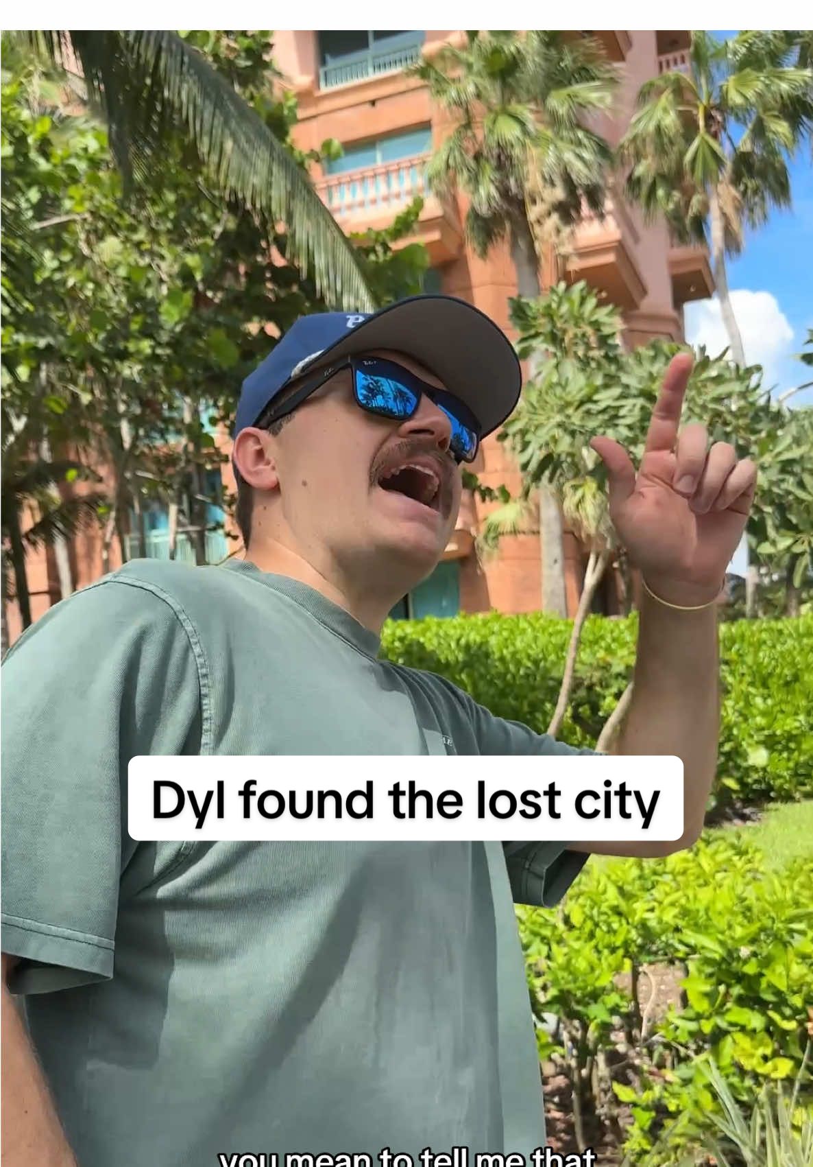 A post by @shelbanddyl on TikTok caption: It was right there this whole time 🤣 #shelbanddyl #atlantis #vacation #couples #relationships 
