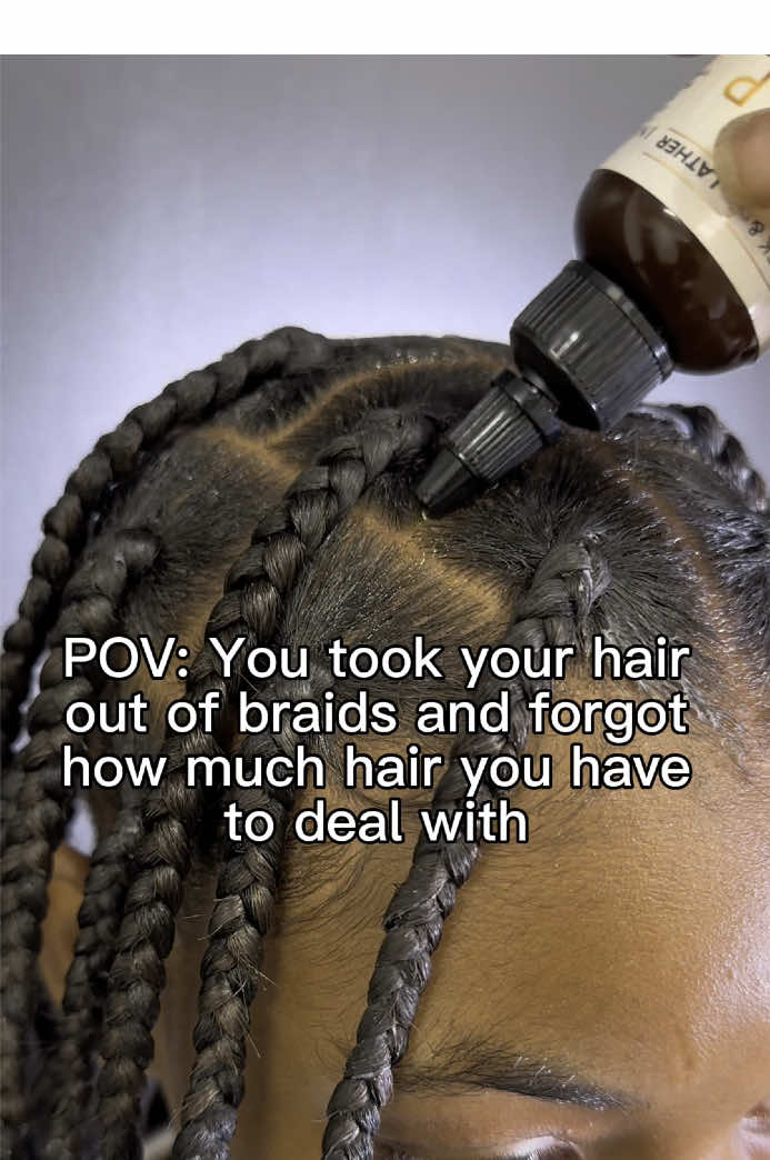 A post by @baskandlatherco on TikTok caption: Hit that like button if you’re tryna manifest that for yourself! Get your healthiest, longest hair yet with Bask and Lather. Our products are suitable for all hair types, ages, and genders. Results may vary.  #baskandlatherco #hairgrowthoil #hairgrowthjourney #hairgrowthjourney #blackownedbusiness 