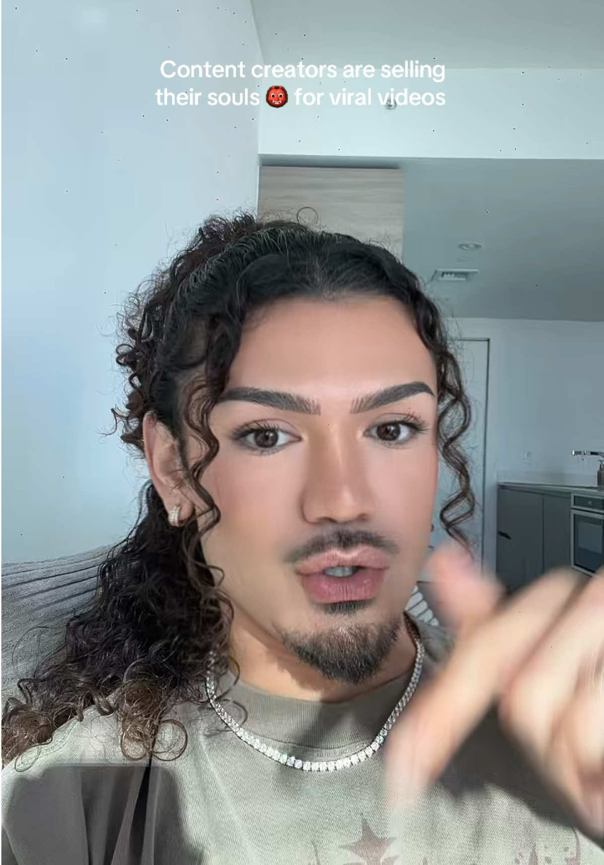 A post by @_ajtsanchez on TikTok caption: It’s a slippery slope. Chase authenticity and longevity NOT virality! 