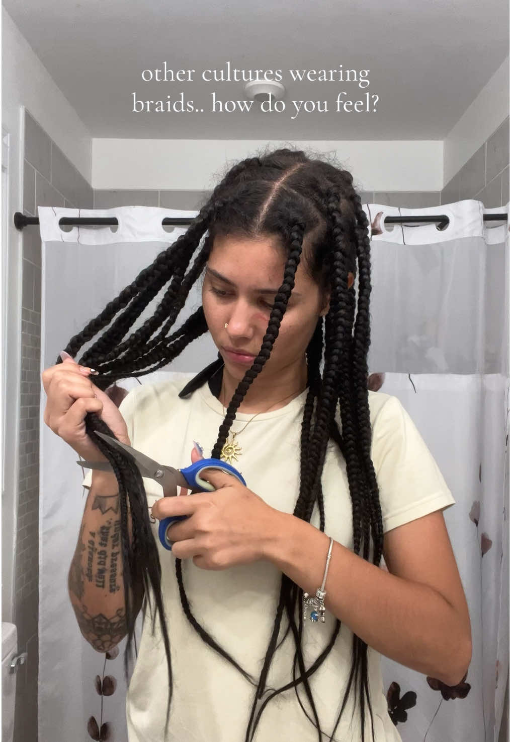 A post by @barbarasandre on TikTok caption: I had a girl here on TT tell me I can’t wear braids 🤣 anyway let me put yall on to this brand that I love using on my thick curly hair that has batana oil, biotin, & rosemary oil. I love how soft my hair is afterwards and smellls soooo good.