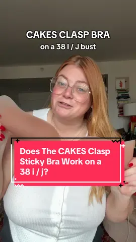 A post by @lookgoodinphotos on TikTok caption: Does the new @CAKES Body clasp bra work on a fuller bust? Here’s an honest review on a size 38 I / 38 J.