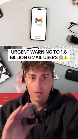 A post by @niickjackson on TikTok caption: google issues an urgent warning for 1.8 billion gmail users! #news #niickjackson #greenscreen 