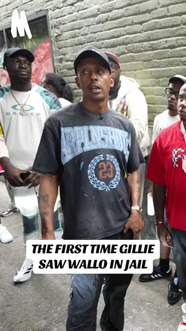 A post by @mworthofgame on TikTok caption: Gillie talks about the first time he saw Wallo while he was locked up