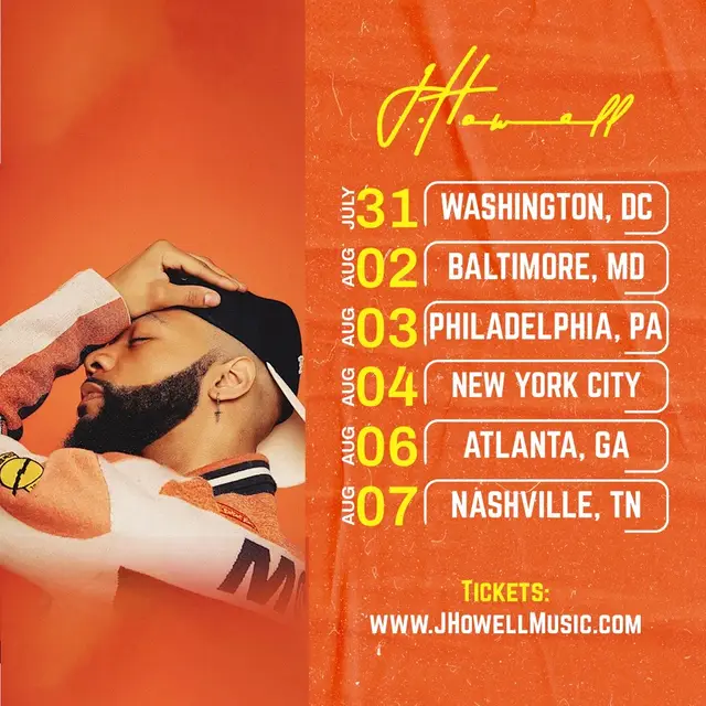 A post by @ on TikTok caption: Grab Your Tickets Now! 🔥 www.JHowellMusic.com 