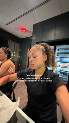 A post by @brownjadaa on TikTok caption: I’m just hungry man😂😂 #fyp #trend #collegebasketball #relatable #workout #practice #meal #youlookhappier 