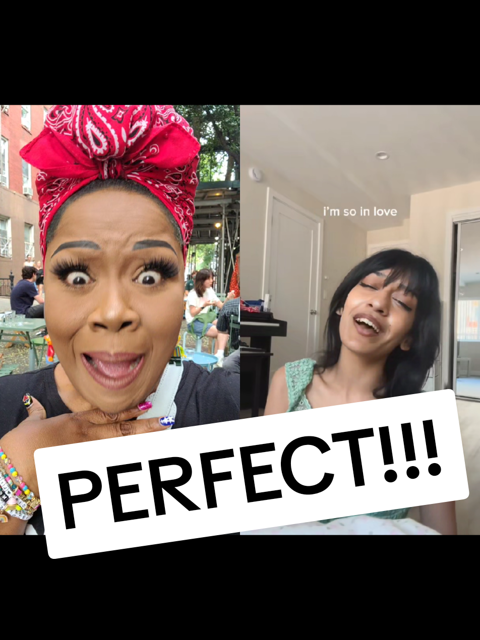 A post by @cherylporterdiva on TikTok caption: #duet with @sri that was perfection! #reaction #riffs #cherylportervocalcoach 