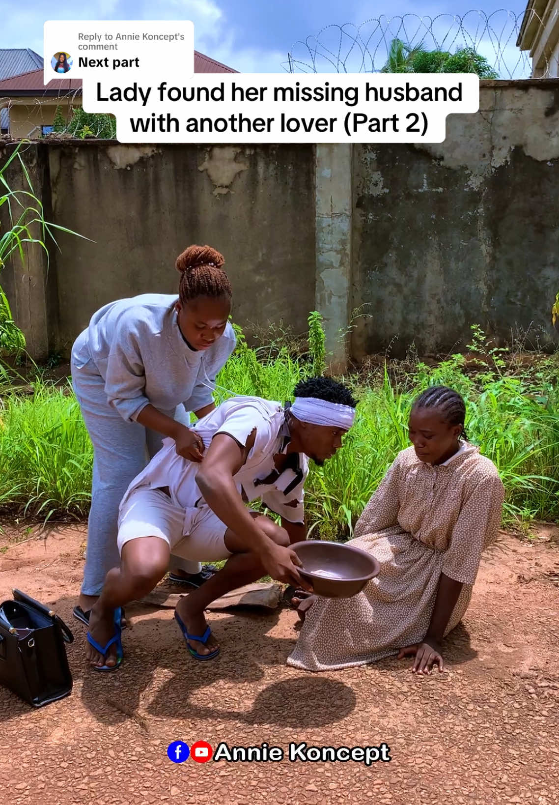 A post by @annie.koncept8 on TikTok caption: Replying to @Annie Koncept  Lady found her missing husband with another lover (Part 2) #AnnieKoncept #HelpHomeless #shortfilms #homeless #richman #helpingothers #motivational #inspiring #inspirationalstories #educatingstory 