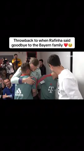 A post by @fcbayern on TikTok caption: We‘re not crying, you’re crying 🥲 Happy retirement, Rafinha! 🇧🇷🫶 #MiaSanMia #FCBayern #Rafinha 