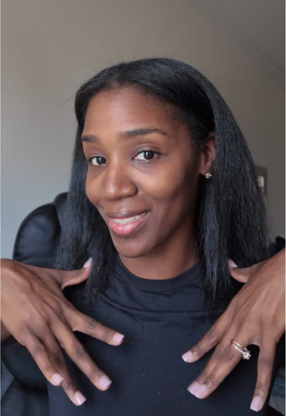 A post by @iamjustagirl2 on TikTok caption: Doing my hair just got easier with this straightener from @TYMO BEAUTY US I didn’t add any additional product to get the look I was going for!  #tymobeauty #CurlsTYMO #TikTokShopNewArrivals #silkpress #tymoairflow #superbranddayDFYD