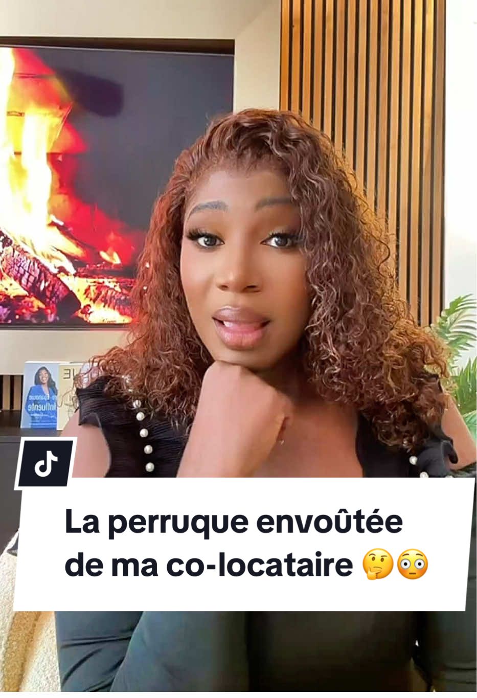 A post by @ladysoniam on TikTok caption: La perruque envoûtée de ma co-locataire 🧐🤔😳 #histoirevrai #ladysonia 