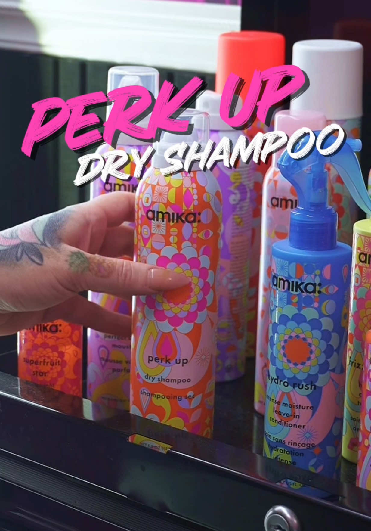 A post by @cryistalchaos on TikTok caption: Oh @amika how I love thee let me count the ways… ✨Your signature scent  🫶🏻Your clean ingredients 💕The talc free Perk up dry shampoo 💋The results. Period.  This list could go on and on but on behalf of myself and my clients thank you and we love you! 💕 Interested in trying amika for yourself? Take the hair quiz now at loveamika.com #ad #amikapartner #amika #perkupdryshampoo