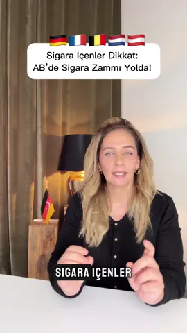 A post by @tuelay006 on TikTok caption: Avrupa Birliği sigara üzerindeki vergiyi ciddi oranda artırıyor. Şu anda 1,80 Euro olan vergi, 4,30 Euro’ya çıkacak. AB Komisyonu, hem kanserle mücadele hem de vergi eşitliği için düğmeye bastı. Zamlar 2028’den itibaren kademeli olarak uygulanacak. Almanya dahil tüm ülkelerde sigara fiyatlarında büyük artış bekleniyor. #almanya #almanyadakitürkler #avrupa #avrupadakitürkler #belçika #avusturya #fransa #hollanda #belçikadakitürkler #avusturyadakitürkler #fransadakitürkler #hollandadakitürkler #sigara #zam #ab #avrupabirligi
