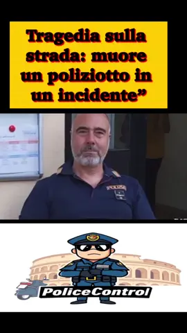 A post by @police.controll on TikTok caption: Tragedia sulla strada: muore un poliziotto in un incidente” #polizia #carabinieri #notizie #cronaca #italia 