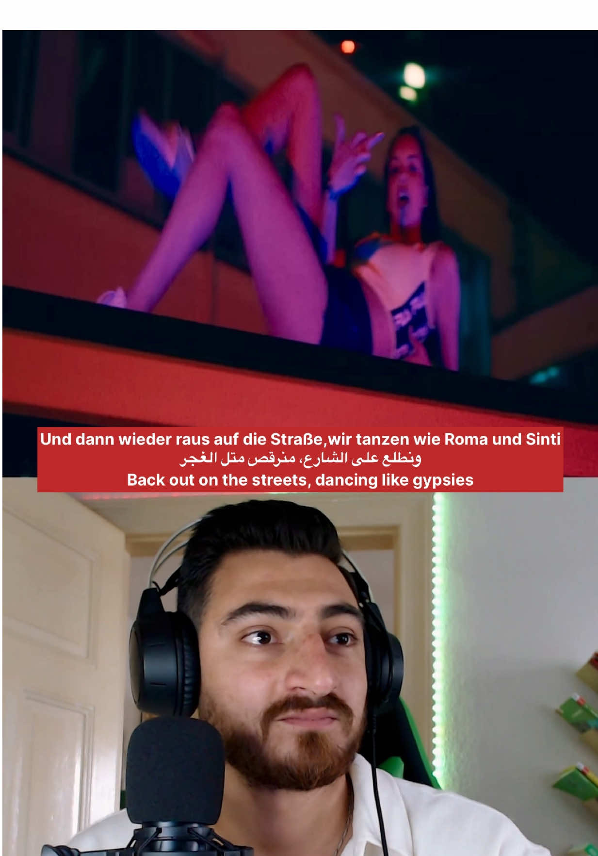A post by @dazdaf on TikTok caption: SXTN - Von Party zu Party (Remix) auf Arabisch und Englisch übersetzt. (مترجمة إلى العربية والإنجليزية) @SXTN @juju44 @Nura @prettipara  #sxtn #juju #nura #deutschland #deutschrap 