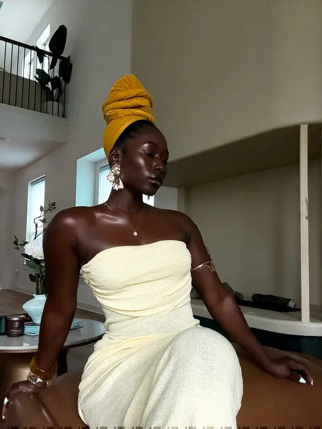 A post by @kristline__ on TikTok caption: The color girl in yellow 💛🌻