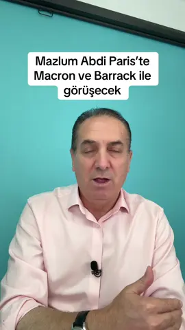 A post by @ademkaracoban on TikTok caption: Mazlum Abdi Paris’te Macron ve Barrack ile görüşecek #ademkaracoban #Gündem 