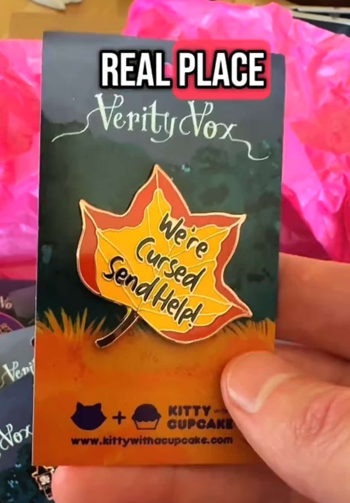 A post by @bydonmartin on TikTok caption: Pin unboxing from @Kitty With A Cupcake !!!