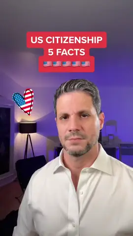 A post by @immigrationtv on TikTok caption: 🇺🇸 US Citizenship: 5 facts #usa #citizen #citizenship #immigration #immigrant