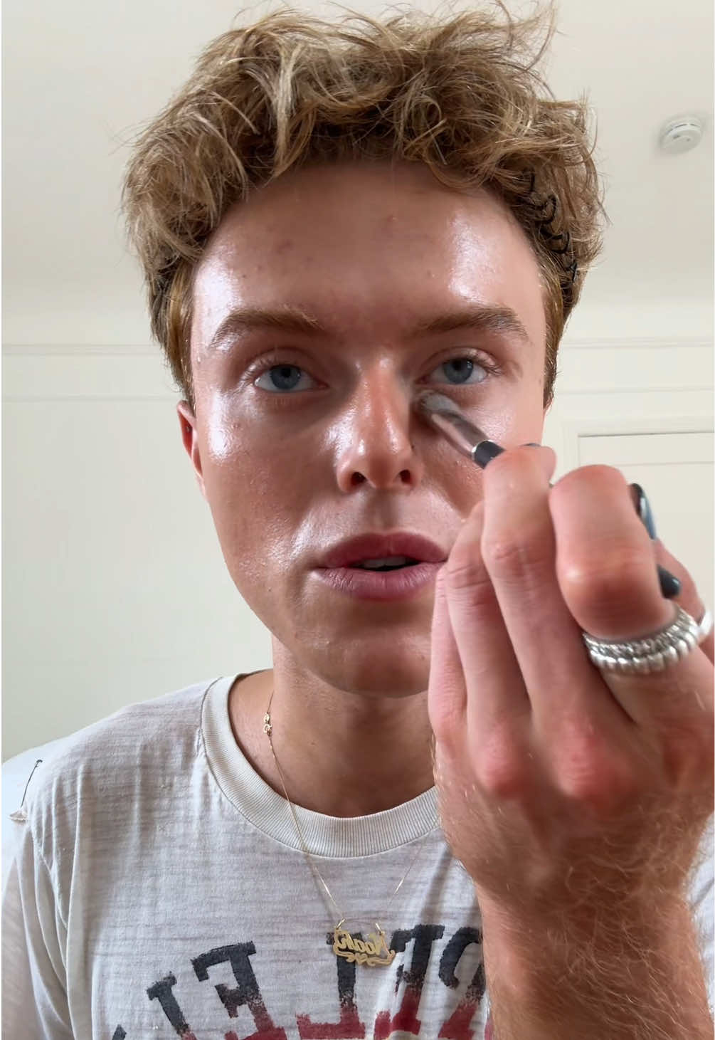 A post by @whiteboyonthebeat on TikTok caption: @makeupbymario @elfcosmetics @Goop @Drunk Elephant @Maybelline NY @ONE SIZE BEAUTY 