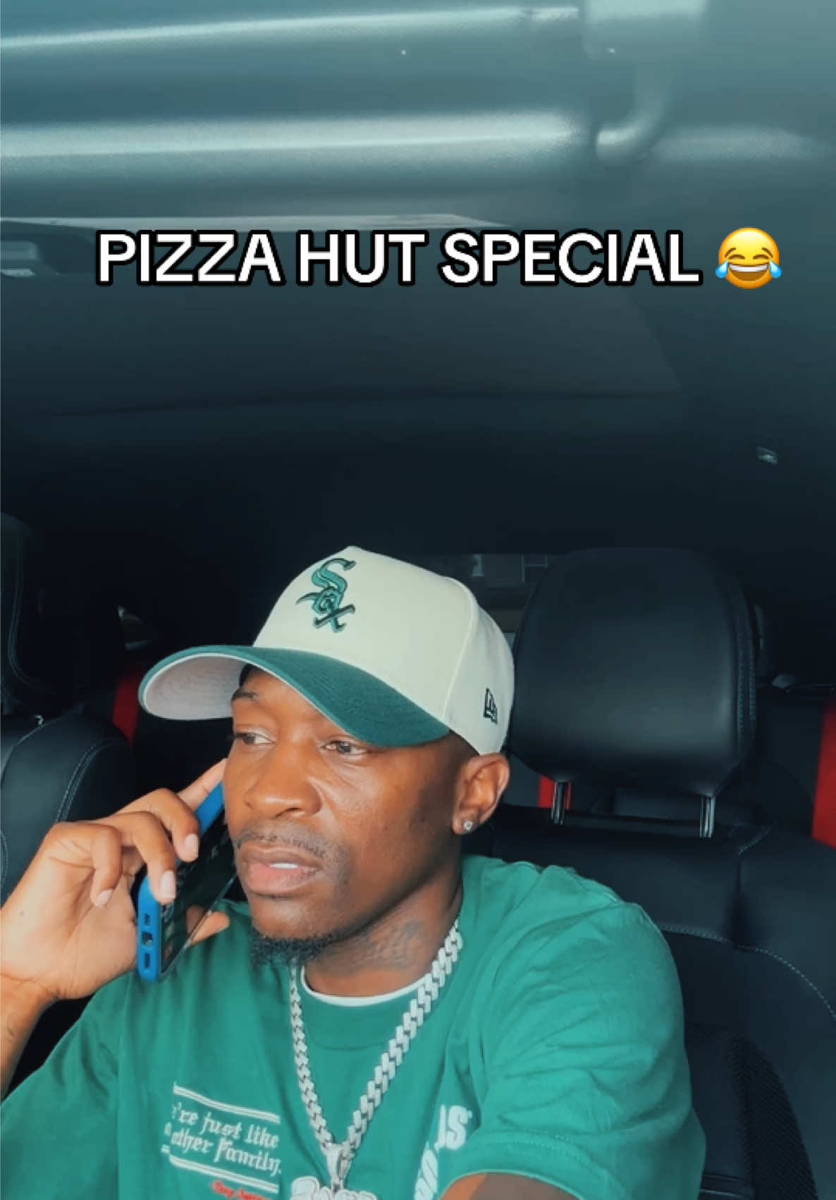 A post by @darealjackgang on TikTok caption: Phone conversation with Pizza Hut about $2 Personal Pan Pizzas on Tuesdays😂😂😂😂😂#JackGang #PizzaHut #UncleDaddy #ImaRealJackBoi #PizzaSpecial