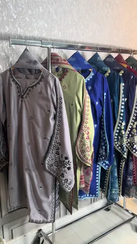 A post by @rameesafabrics on TikTok caption: New Colours Added NOT TO BE MISSED! #fyp #pakistanifashion #tiktokmademebuyit #rameesafabrics #linensuits 