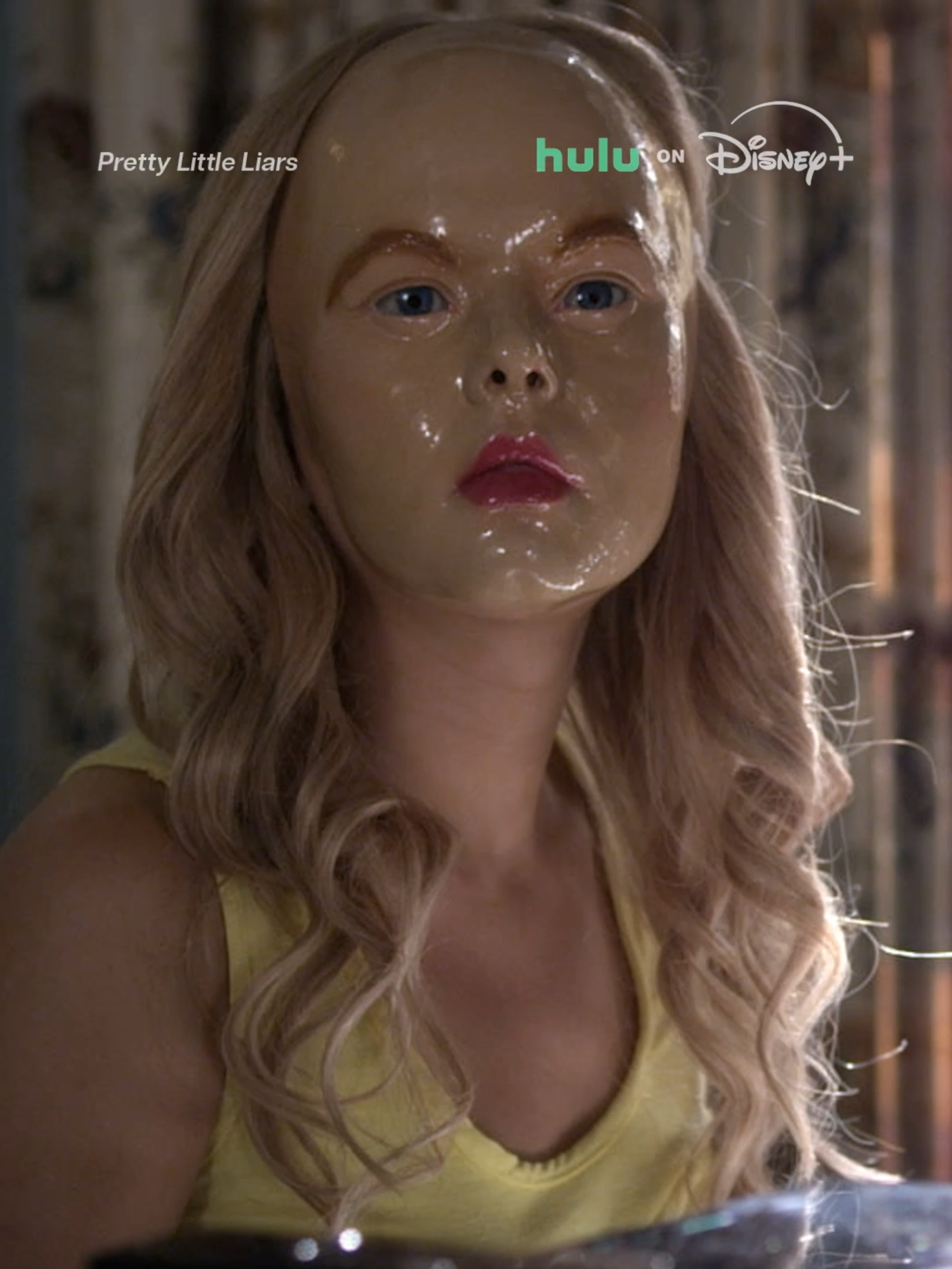 A post by @disneyplus on TikTok caption: It's like A never left us. Relive the most iconic moments from Pretty Little Liars, now streaming on Hulu and with #HuluOnDisneyPlus.